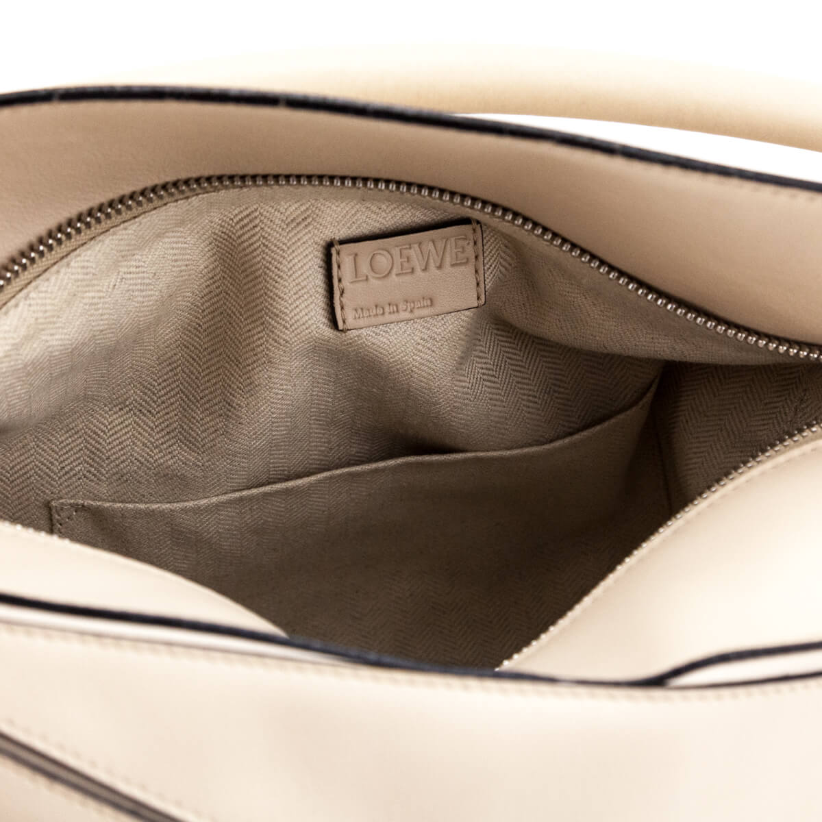 Loewe Sand Mink Calfskin Medium Puzzle Bag - Preloved Loewe Handbags