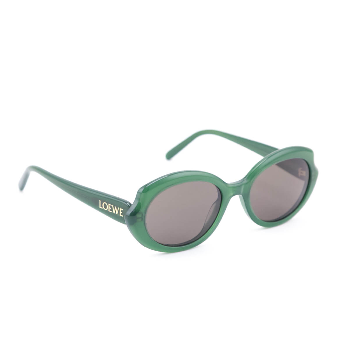 Loewe Shiny Opaline Green Mini Oval Sunglasses - Love that Bag etc - Preowned Authentic Designer Handbags & Preloved Fashions