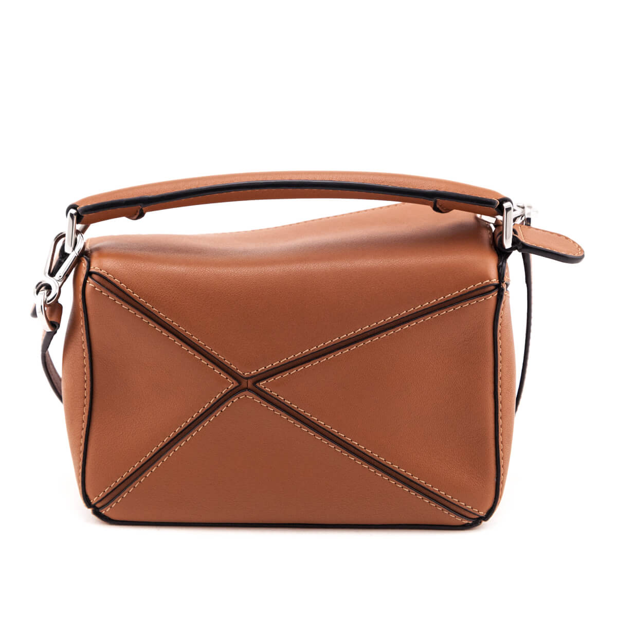 Loewe Tan Calfskin Mini Puzzle Bag - Love that Bag etc - Preowned Authentic Designer Handbags & Preloved Fashions