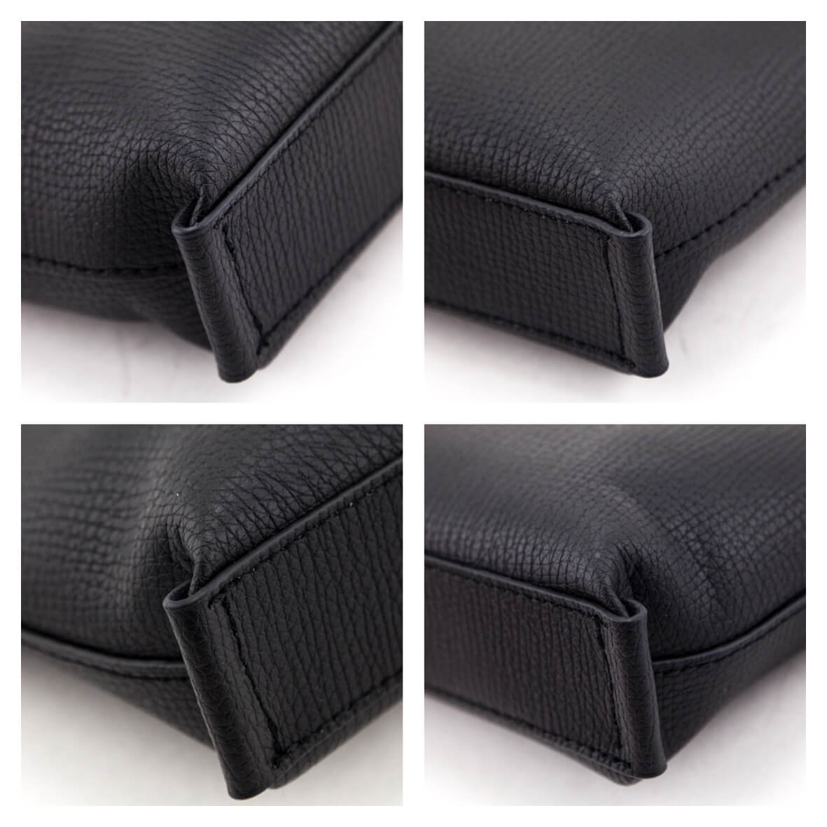 Longchamp Black Grained Calfskin Mailbox Crossbody XS - Love that Bag etc - Preowned Authentic Designer Handbags & Preloved Fashions