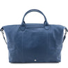 Longchamp Blue Calfskin Le Pliage Cuir Large Top Handle - Love that Bag etc - Preowned Authentic Designer Handbags & Preloved Fashions
