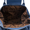 Longchamp Blue Calfskin Le Pliage Cuir Large Top Handle - Love that Bag etc - Preowned Authentic Designer Handbags & Preloved Fashions