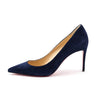 Christian Louboutin Navy Suede Pumps Size US 7 | EU 37 - Love that Bag etc - Preowned Authentic Designer Handbags & Preloved Fashions