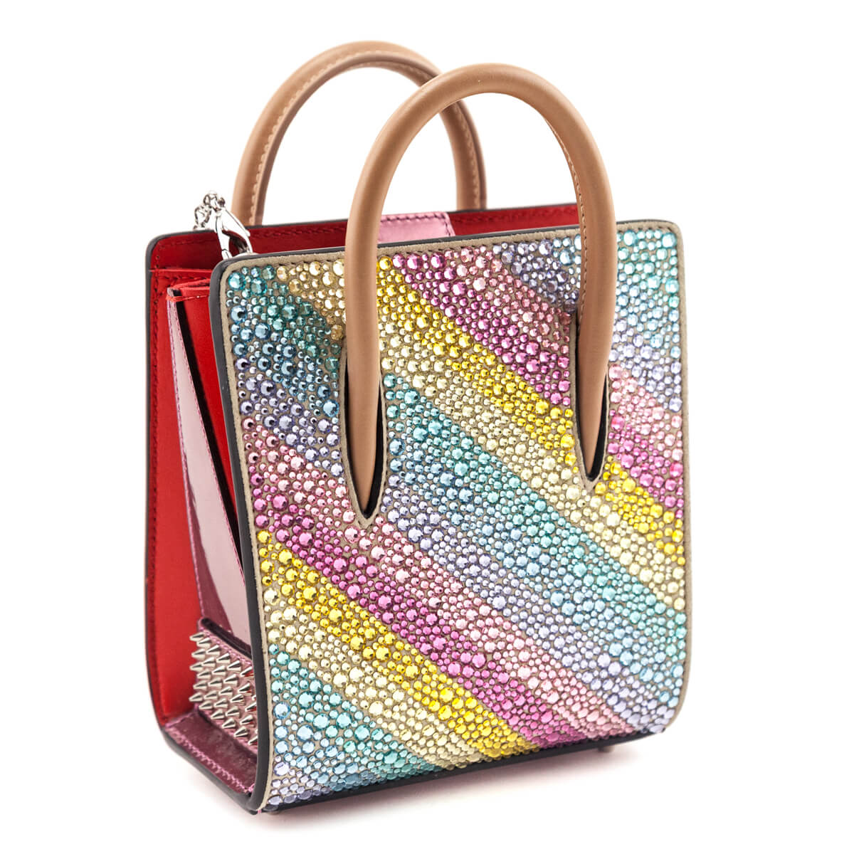 Louboutin Rainbow Crystal Nano Paloma