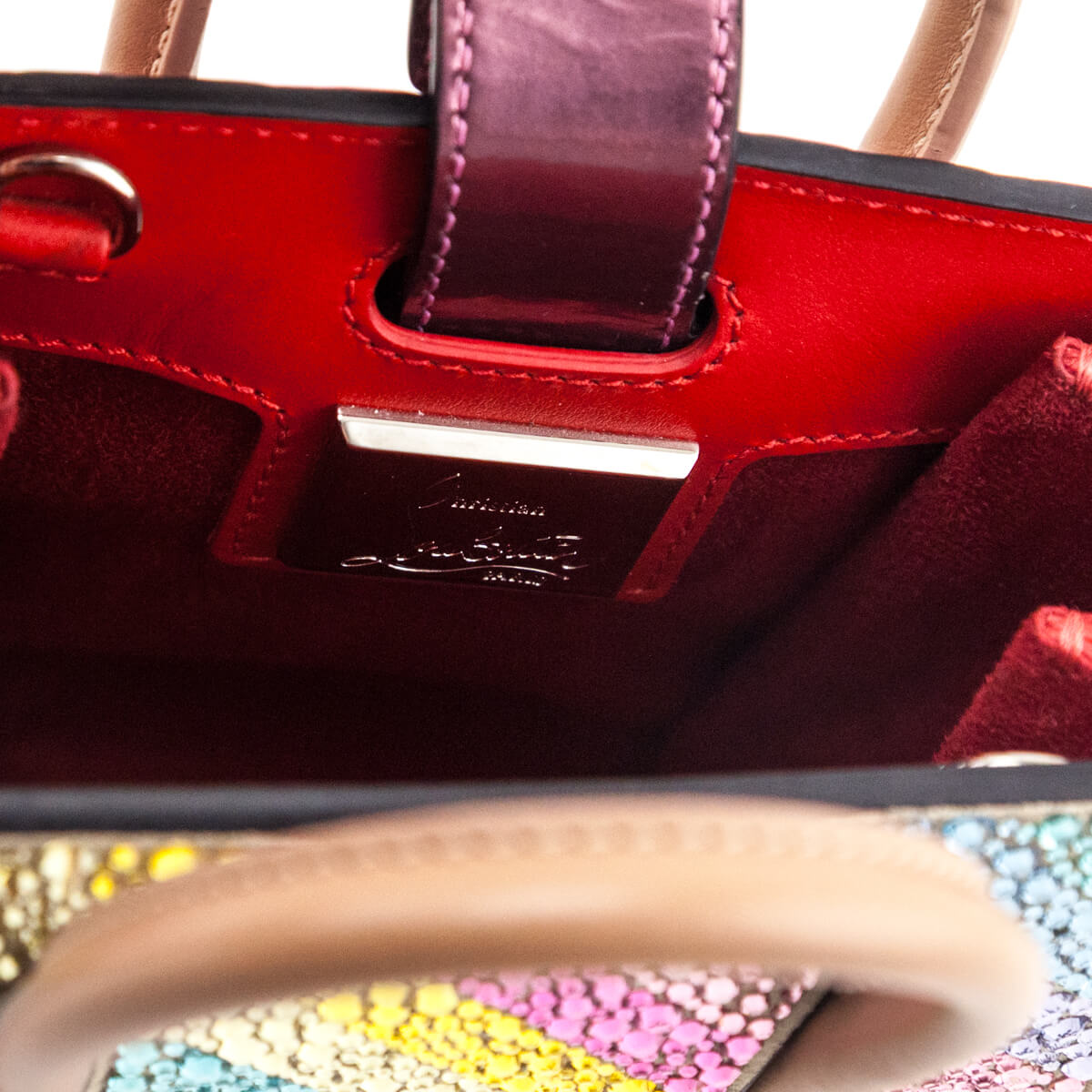 Louboutin Rainbow Crystal Nano Paloma