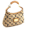 Louis Vuitton Beige Nylon Monogram Cruise Bulles PM - Love that Bag etc - Preowned Authentic Designer Handbags & Preloved Fashions