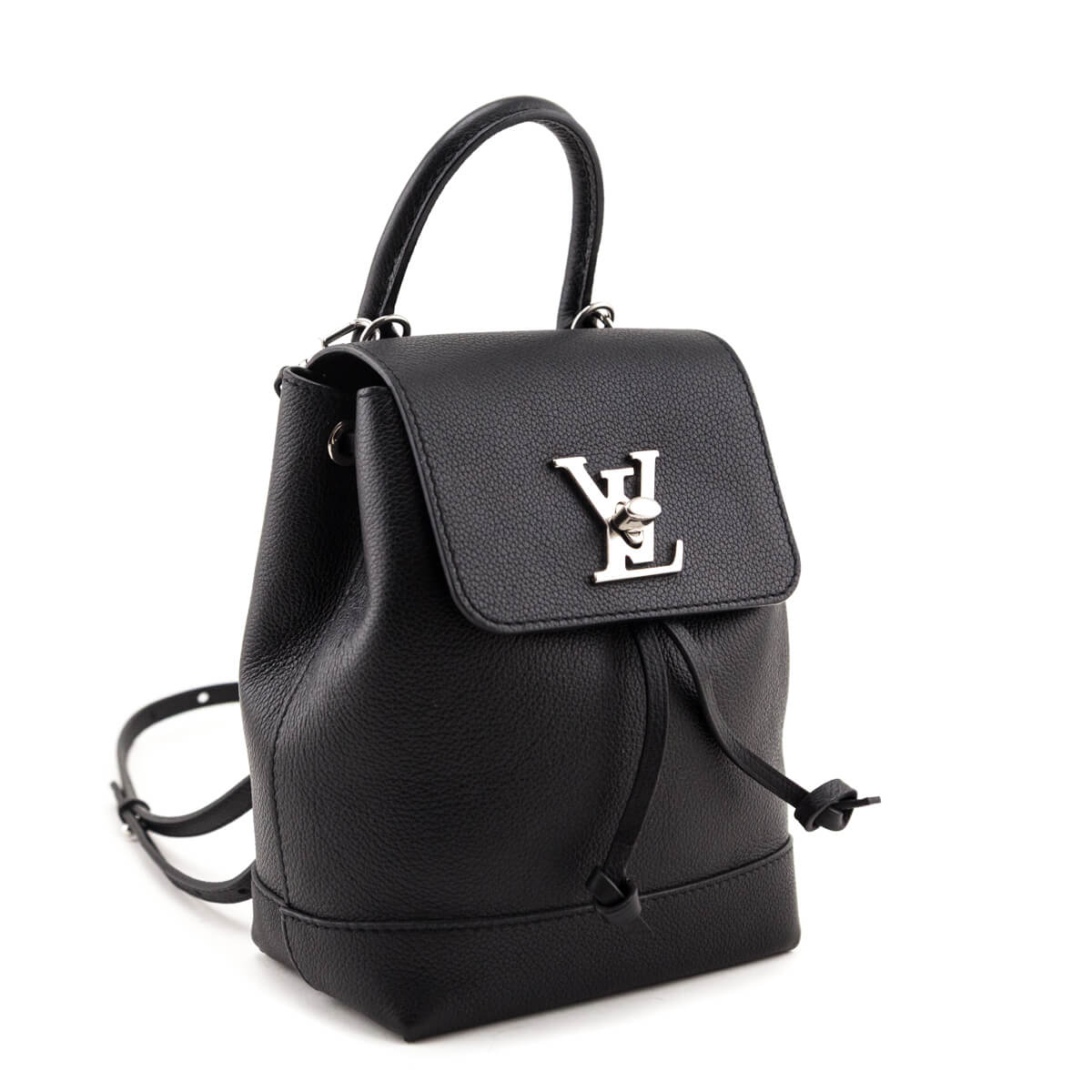 Louis Vuitton Black Calfskin Lockme Mini Backpack - Love that Bag etc - Preowned Authentic Designer Handbags & Preloved Fashions