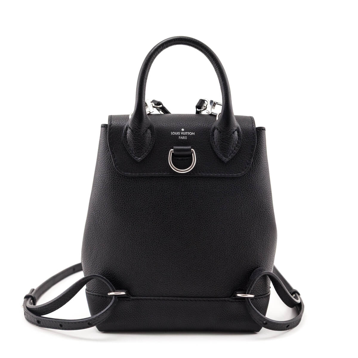 Louis Vuitton Black Calfskin Lockme Mini Backpack - Love that Bag etc - Preowned Authentic Designer Handbags & Preloved Fashions
