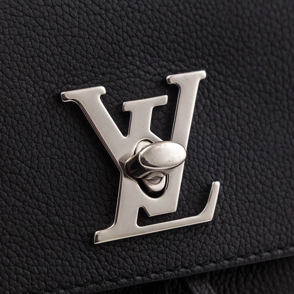 Louis Vuitton Black Calfskin Lockme Mini Backpack - Love that Bag etc - Preowned Authentic Designer Handbags & Preloved Fashions