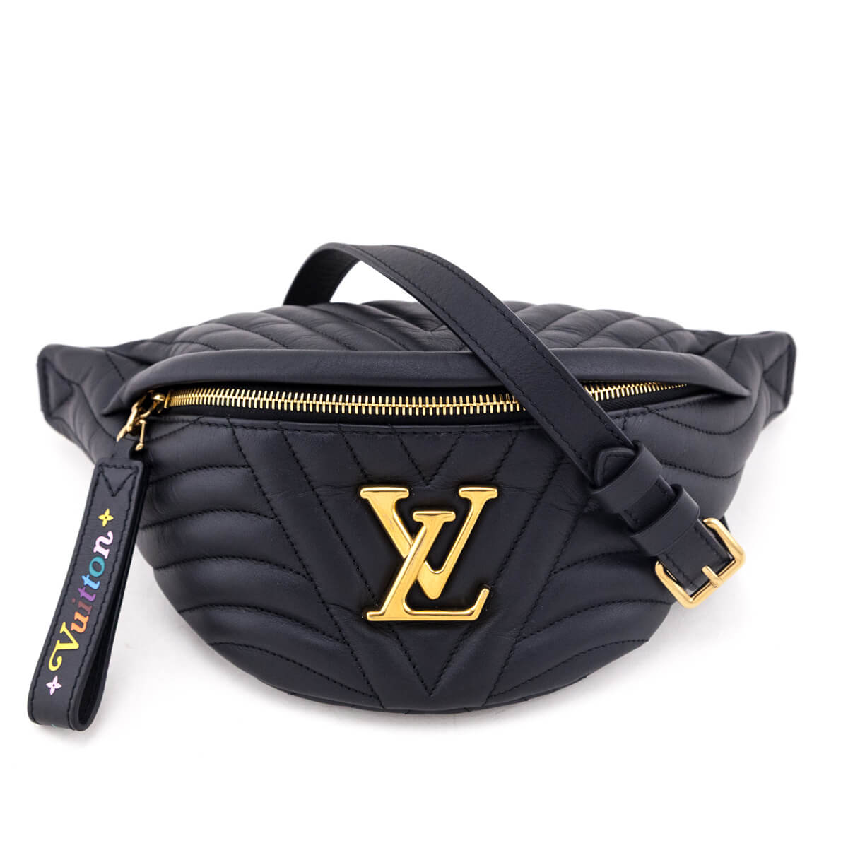Louis Vuitton Black Calfskin New Wave Bumbag