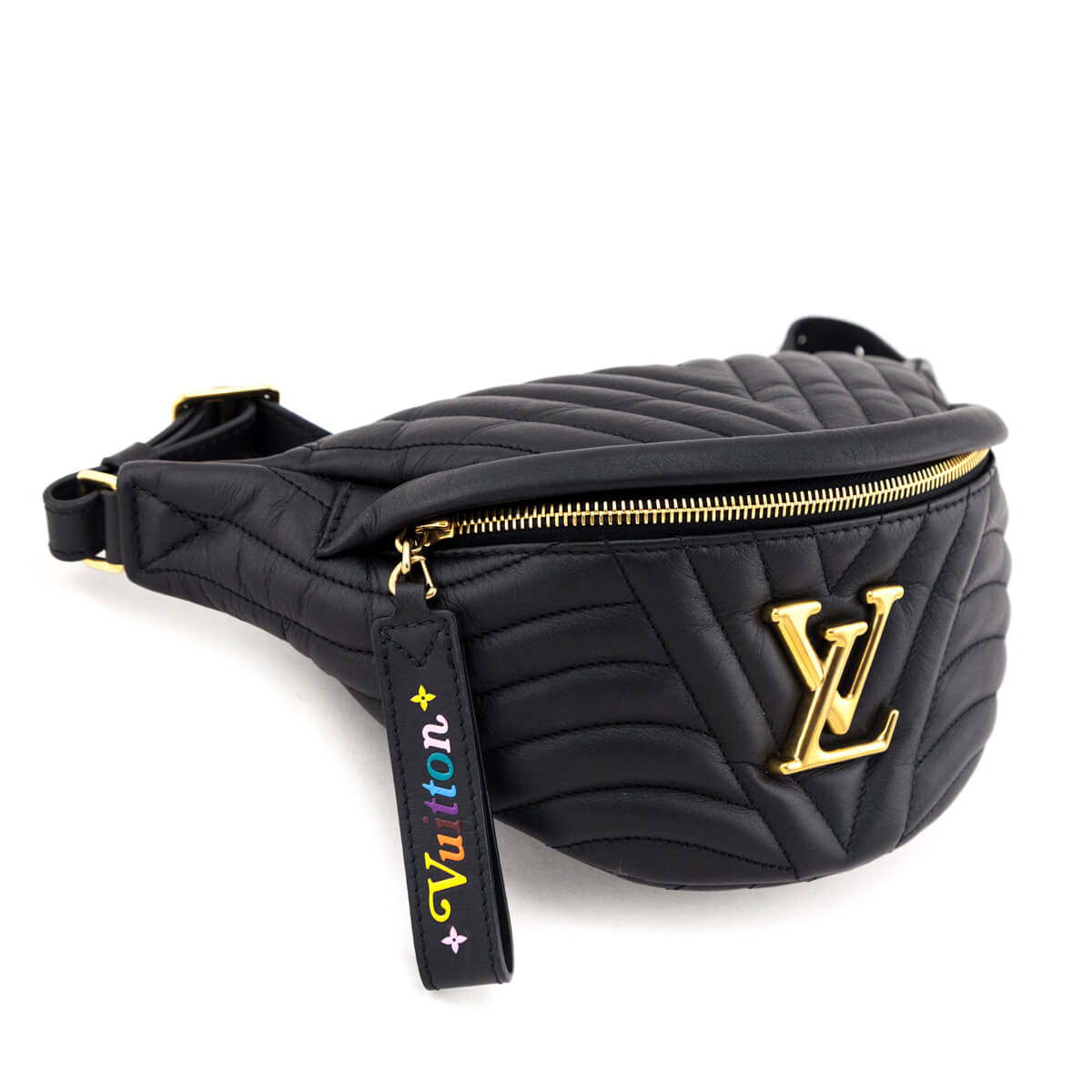 Louis Vuitton Black Calfskin New Wave Bumbag