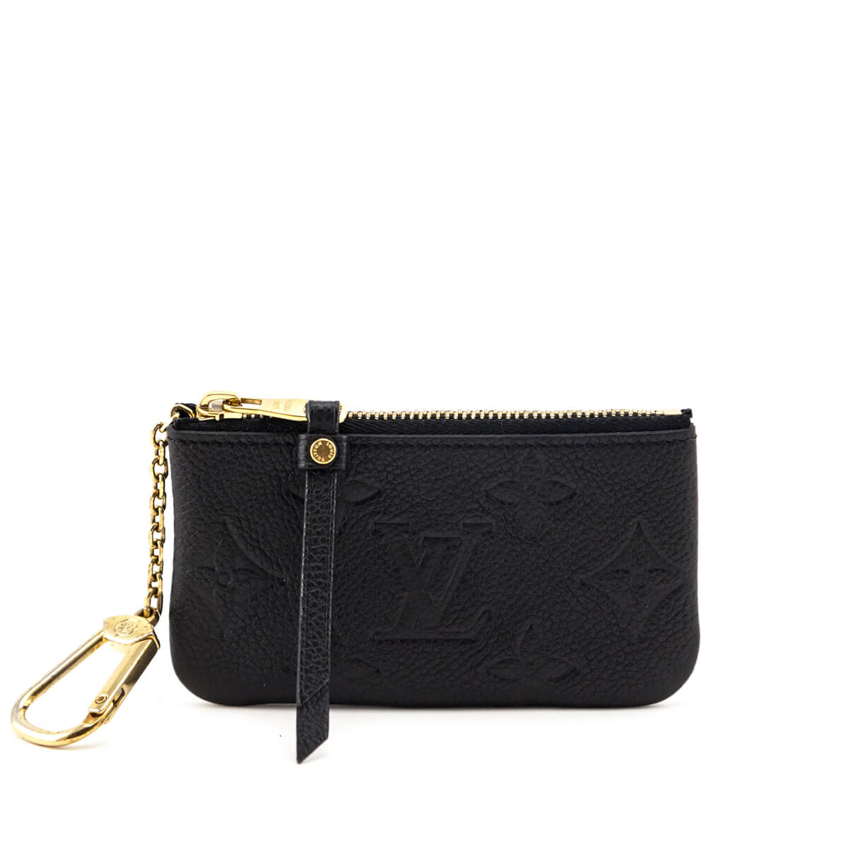 Louis Vuitton Black Empreinte Key Pouch - Love that Bag etc - Preowned Authentic Designer Handbags & Preloved Fashions