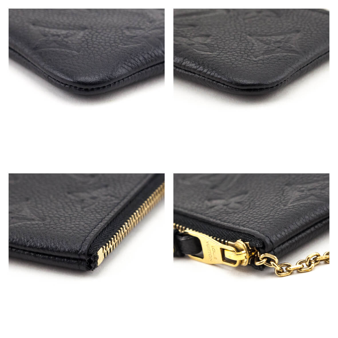 Louis Vuitton Black Empreinte Key Pouch - Love that Bag etc - Preowned Authentic Designer Handbags & Preloved Fashions