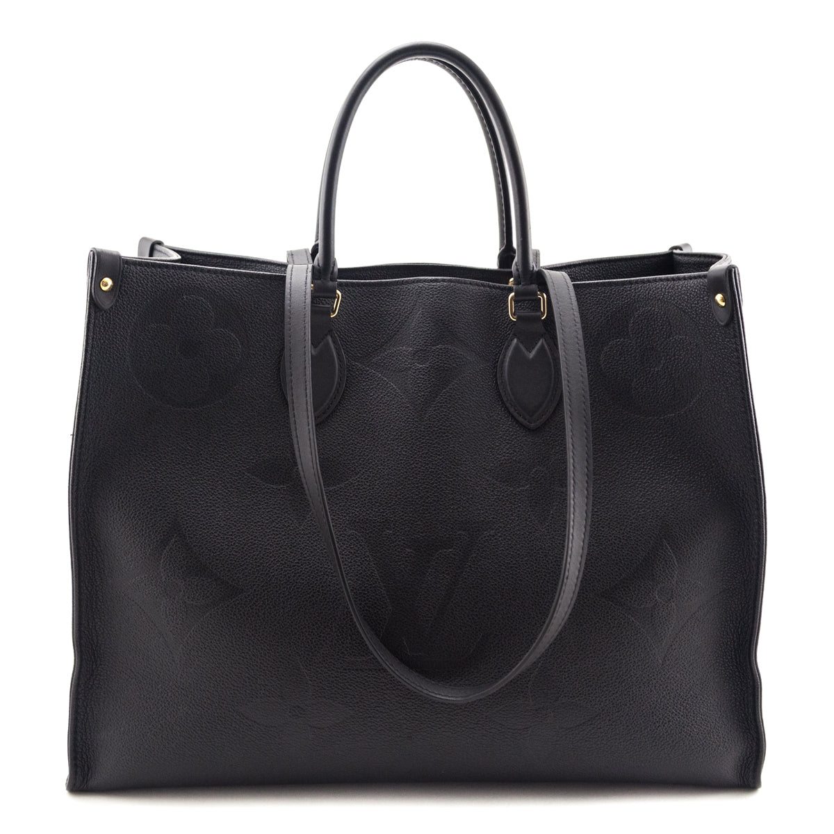 Louis Vuitton Black Empreinte Monogram Giant Onthego MM - Love that Bag etc - Preowned Authentic Designer Handbags & Preloved Fashions