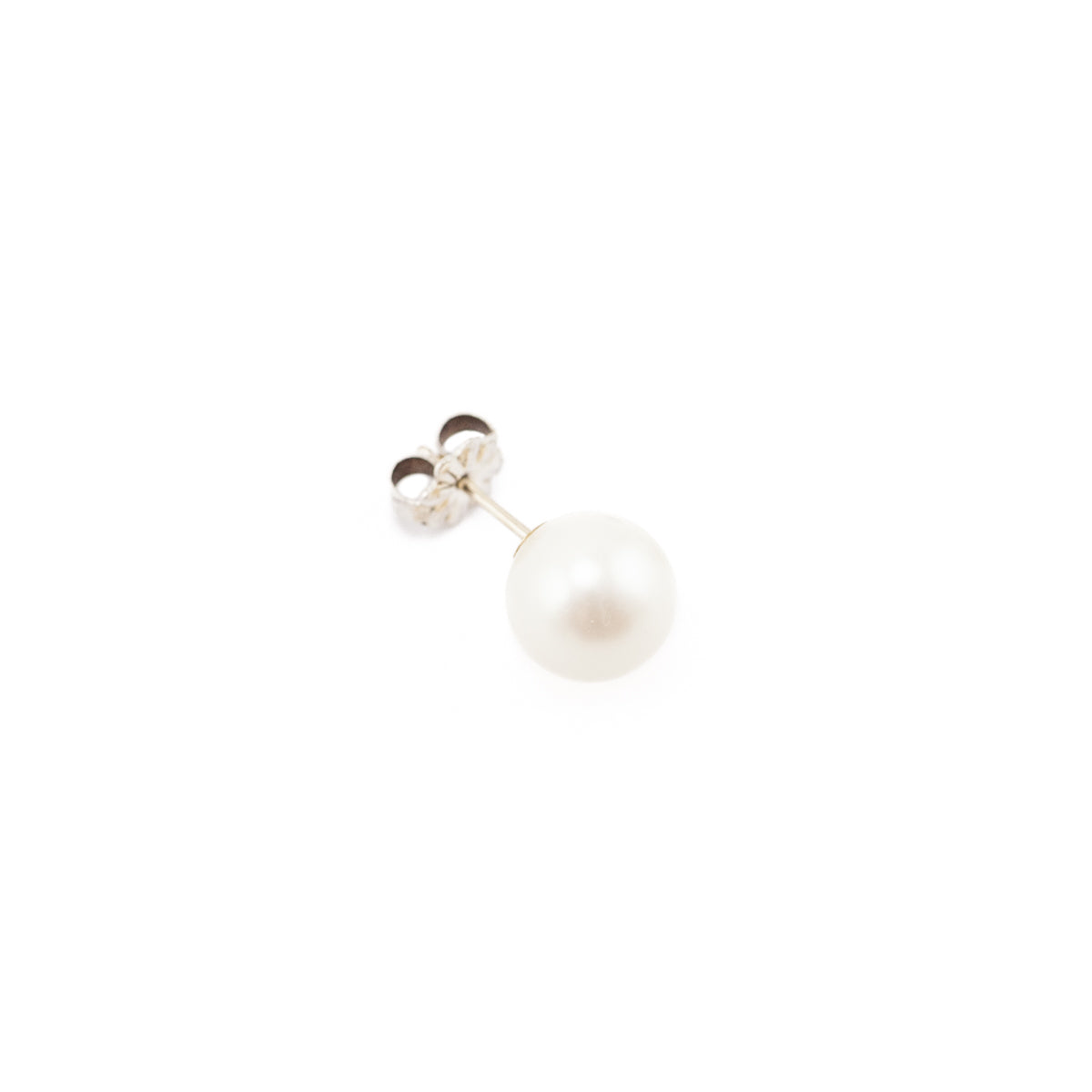 Tiffany & Co. Signature Pearl & Silver Stud Earrings