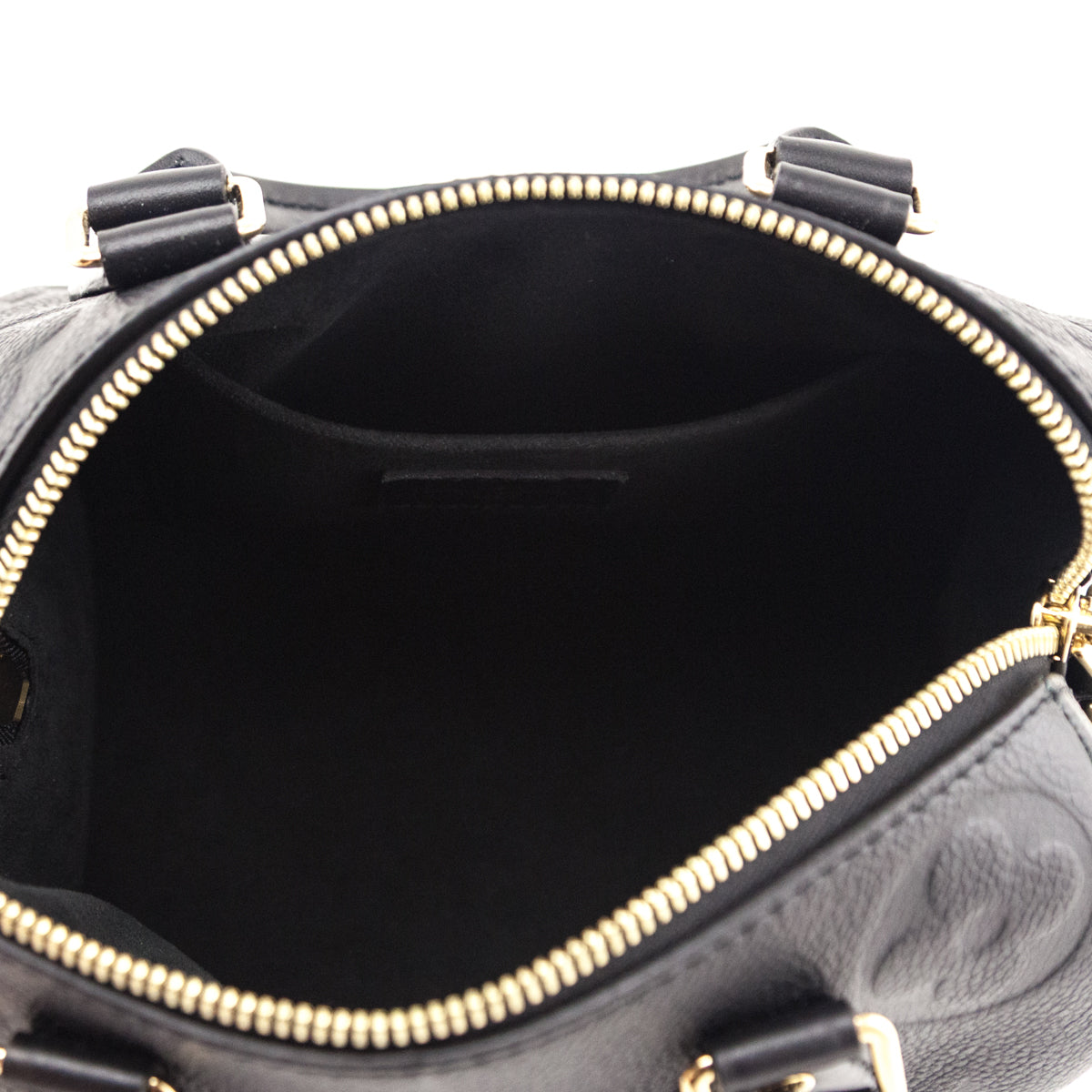 Louis Vuitton Black Empreinte Monogram Giant Speedy Bandouliere 20