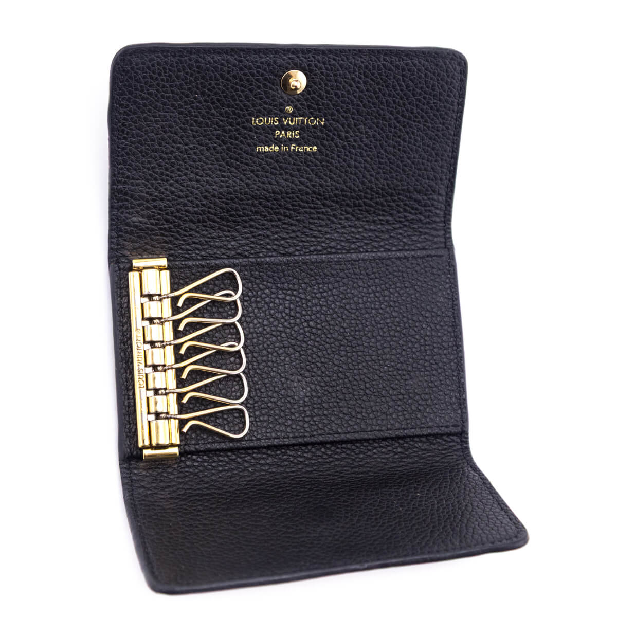 Louis Vuitton Black Empreinte Multicles 6 Key Holder - Love that Bag etc - Preowned Authentic Designer Handbags & Preloved Fashions