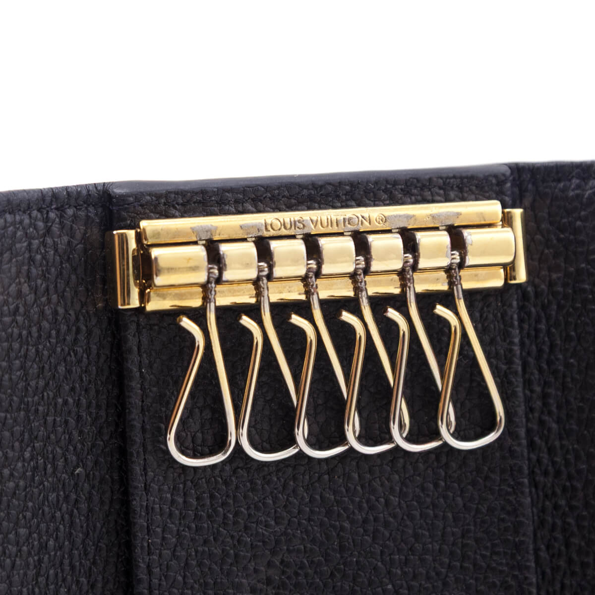 Louis Vuitton Black Empreinte Multicles 6 Key Holder - Love that Bag etc - Preowned Authentic Designer Handbags & Preloved Fashions
