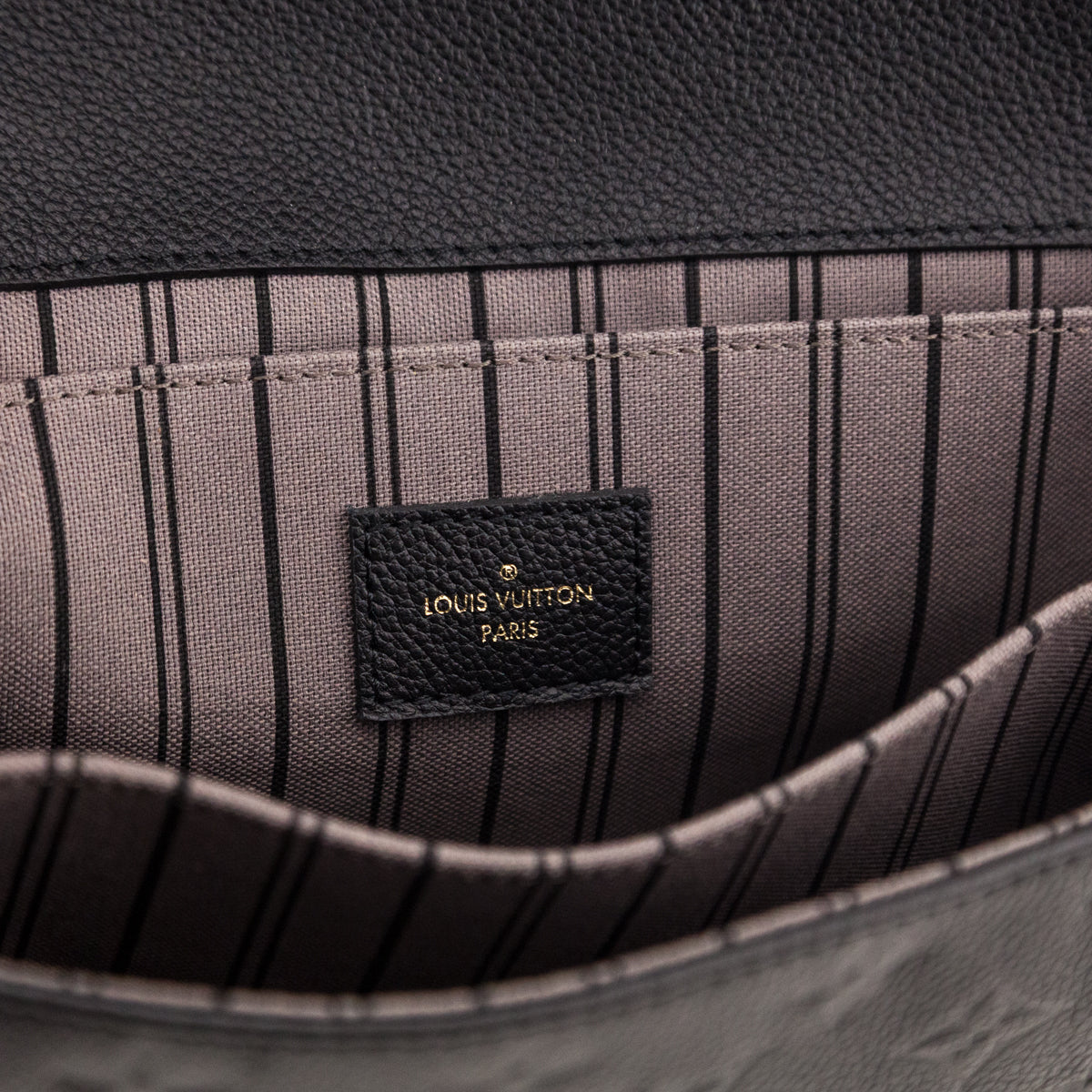 Louis Vuitton Black Empreinte Pochette Metis