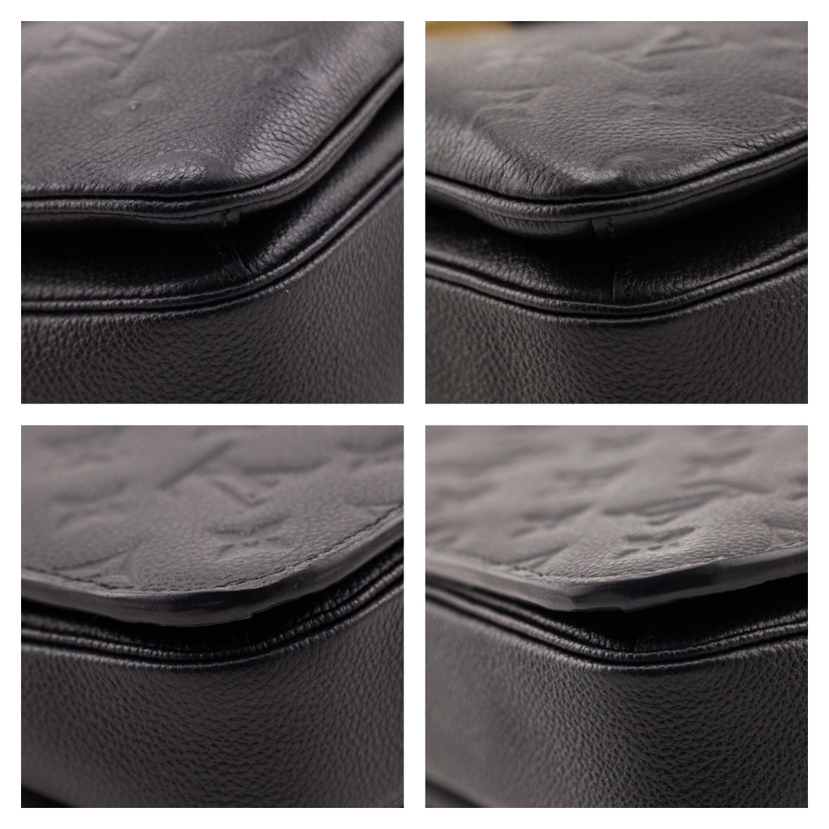 Louis Vuitton Black Empreinte Pochette Metis