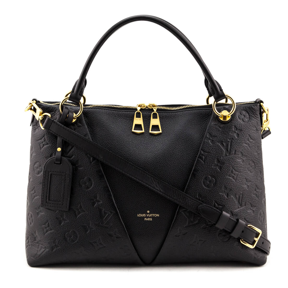 Louis Vuitton Black Empreinte V Tote MM - Love that Bag etc - Preowned Authentic Designer Handbags & Preloved Fashions
