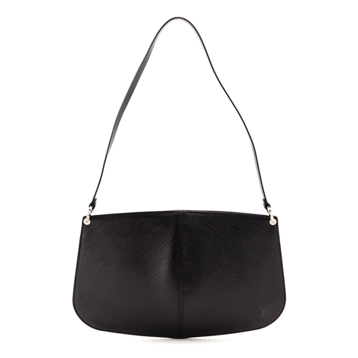 Louis Vuitton Black Epi Demi Lune Pochette