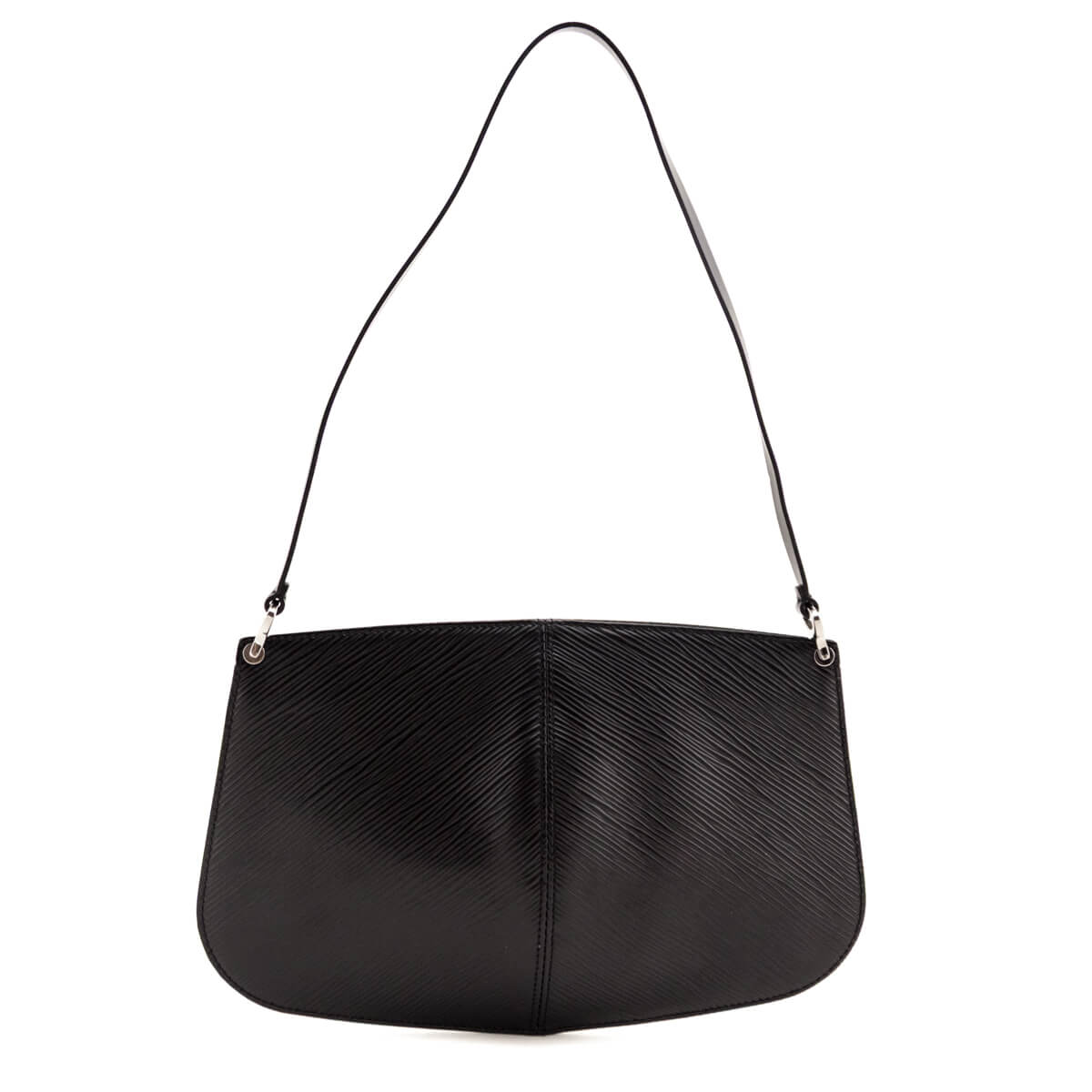 Louis Vuitton Black Epi Demi Lune Pochette