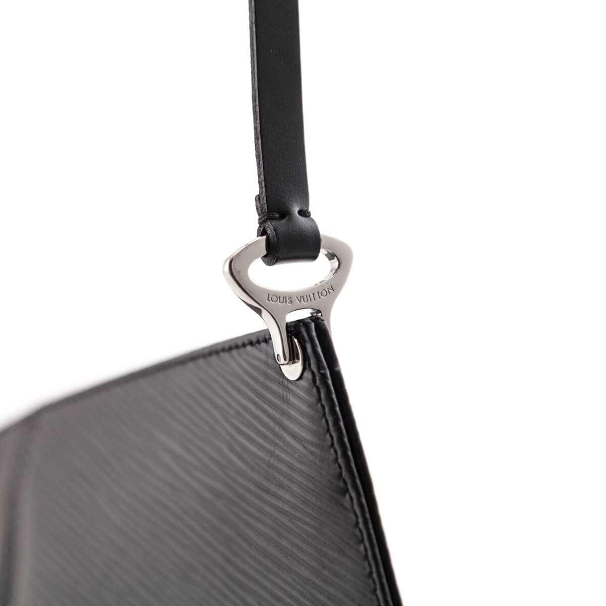 Louis Vuitton Black Epi Demi Lune Pochette