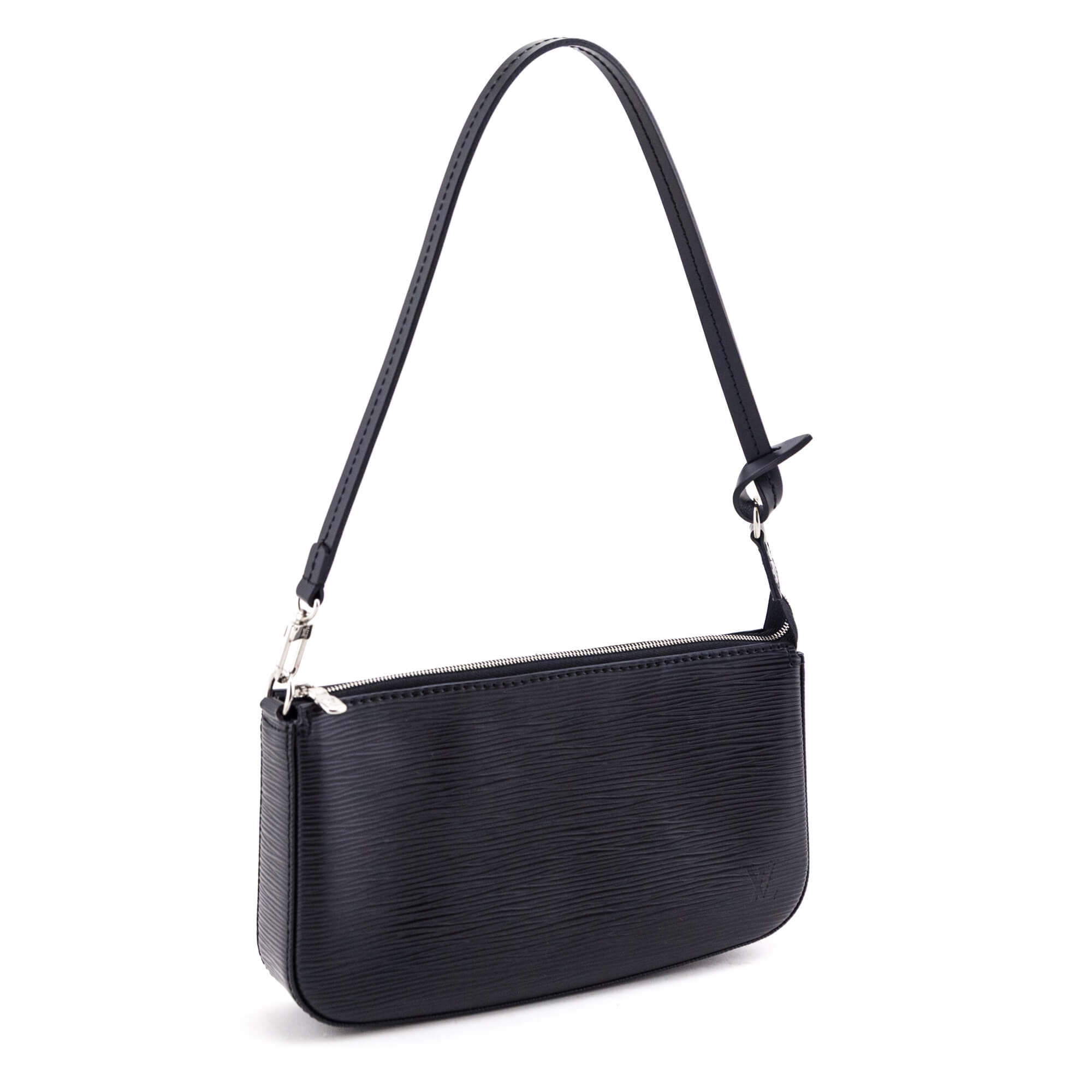 Louis Vuitton Black Epi Pochette Accessories NM - Love that Bag etc - Preowned Authentic Designer Handbags & Preloved Fashions