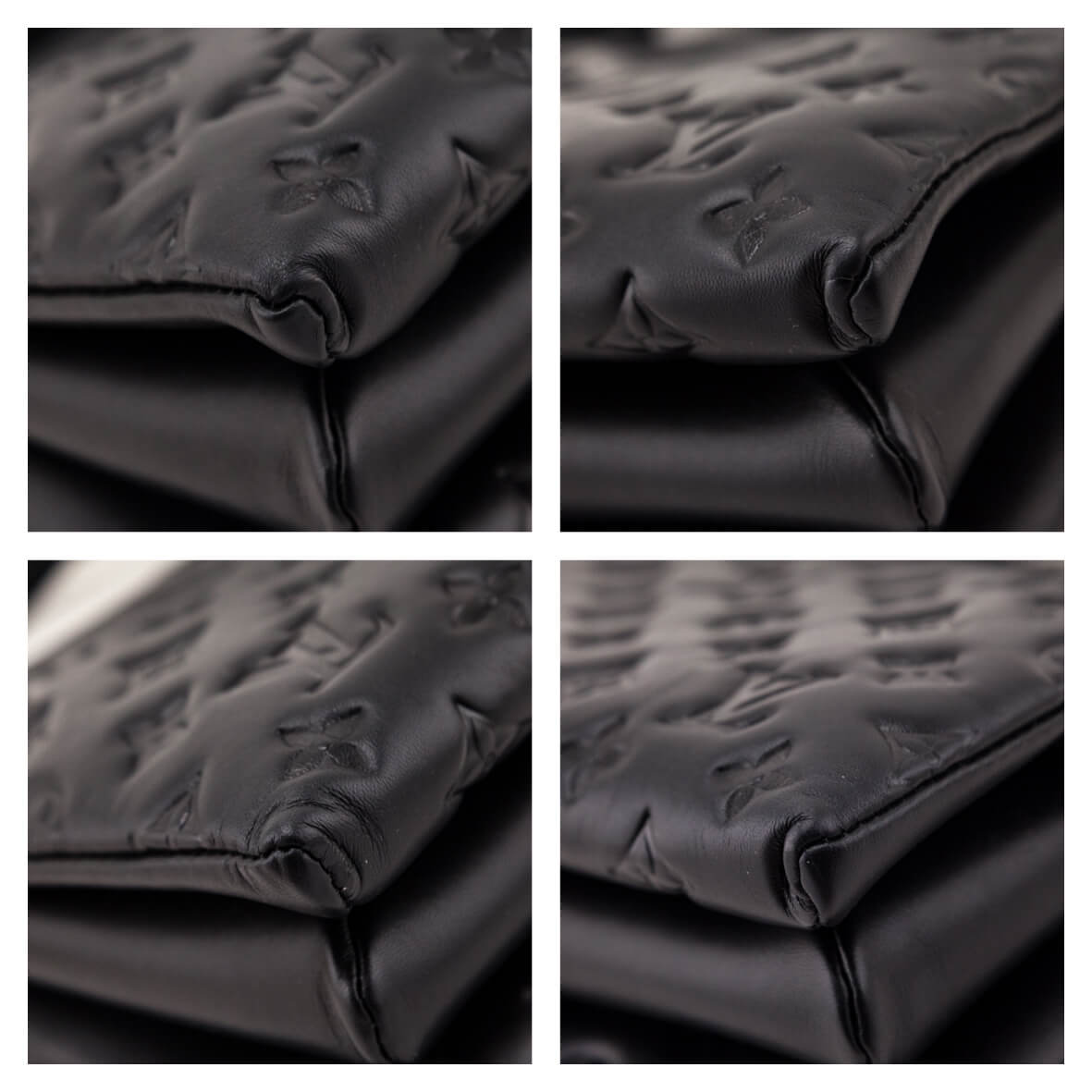 Louis Vuitton Black Lambskin Embossed Monogram Coussin PM - Love that Bag etc - Preowned Authentic Designer Handbags & Preloved Fashions