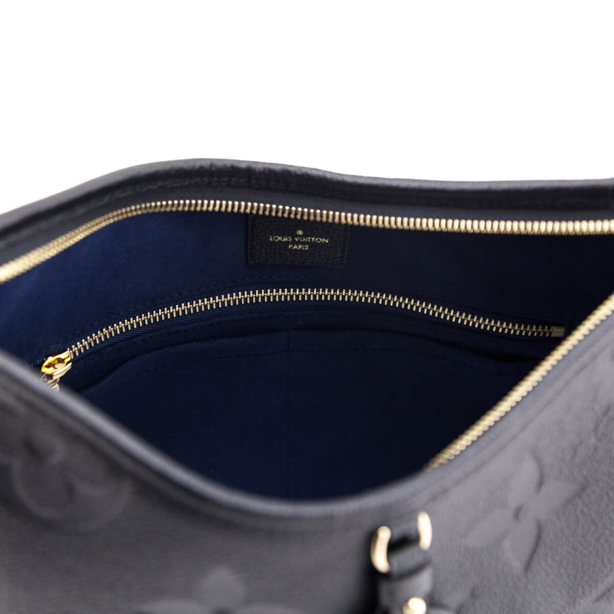USED Louis Vuitton Black Monogram Empreinte Leather CarryAll PM Bag  AUTHENTIC
