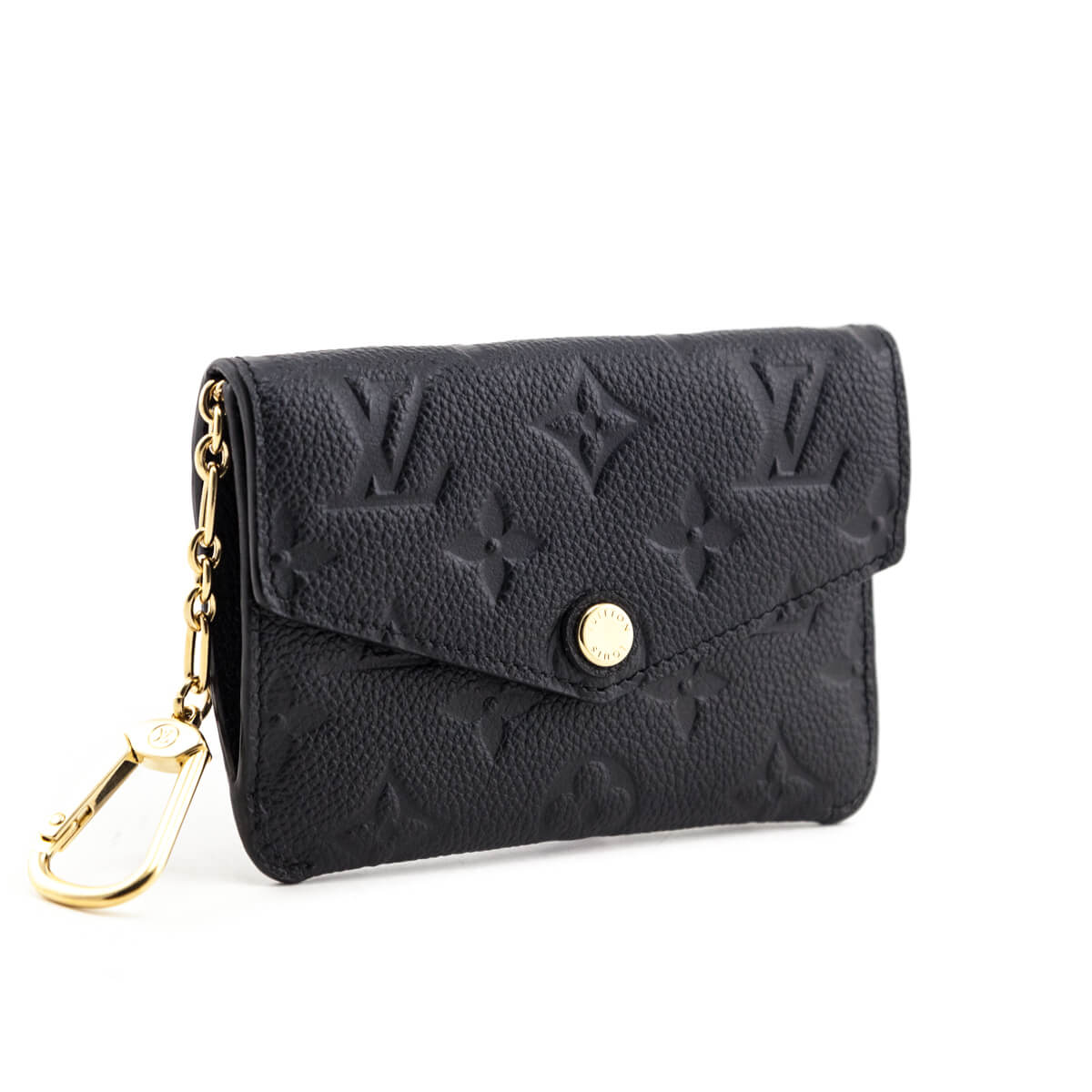 Louis Vuitton Black Monogram Empreinte Flap Key Pouch - Love that Bag etc - Preowned Authentic Designer Handbags & Preloved Fashions