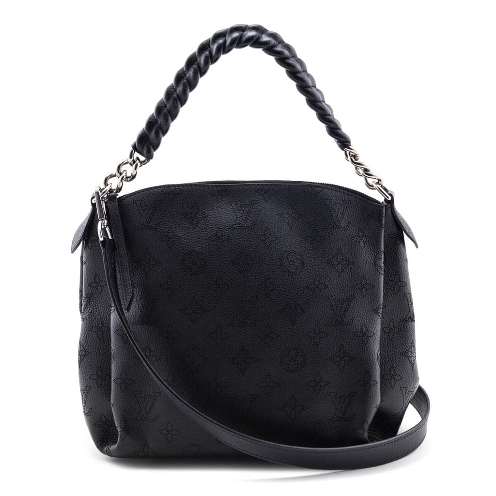 Louis Vuitton Tote Babylone Chain Monogram Mahina BB Marine in Leather with  Silver-tone - US