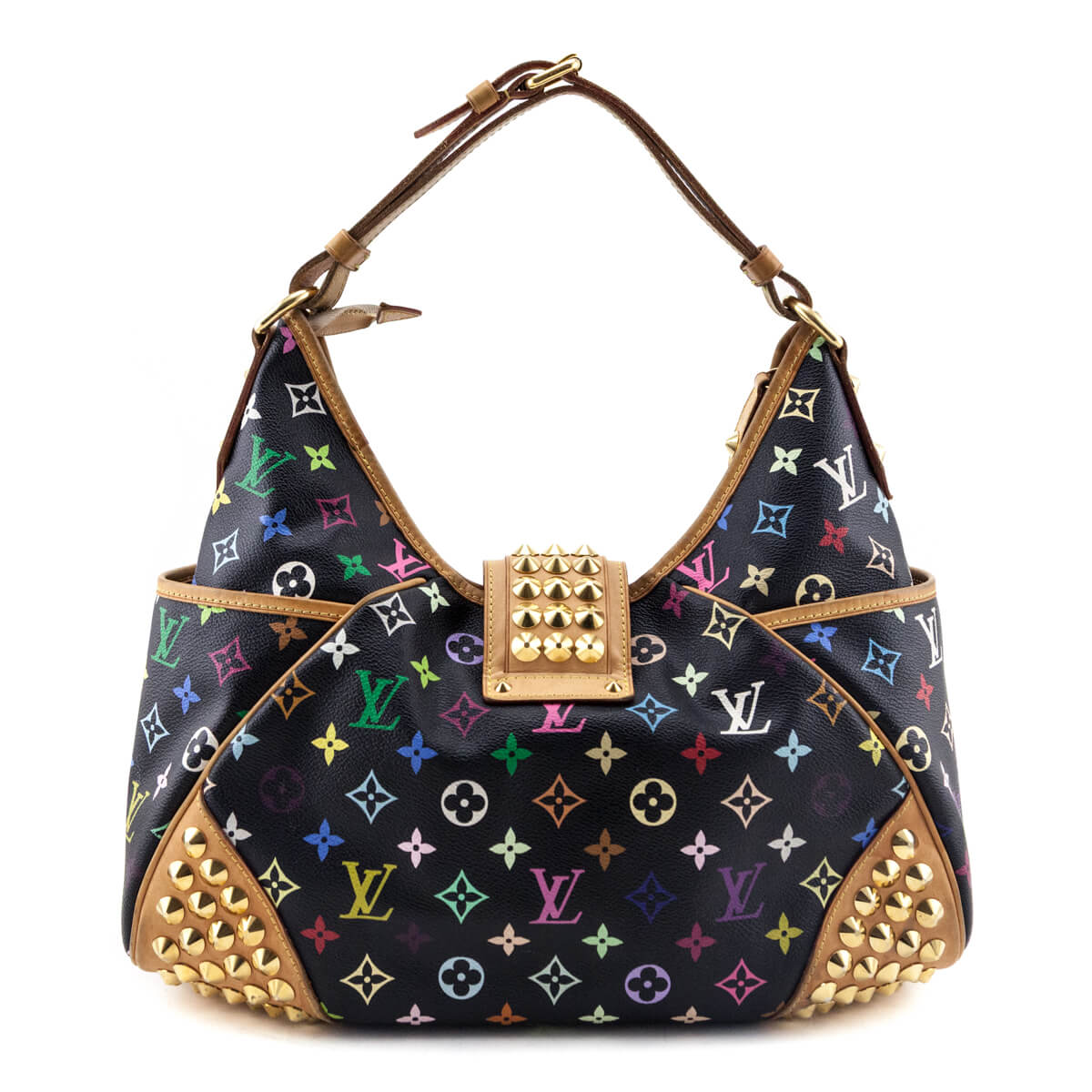 Louis Vuitton Black Monogram Multicolor Chrissie MM Bag