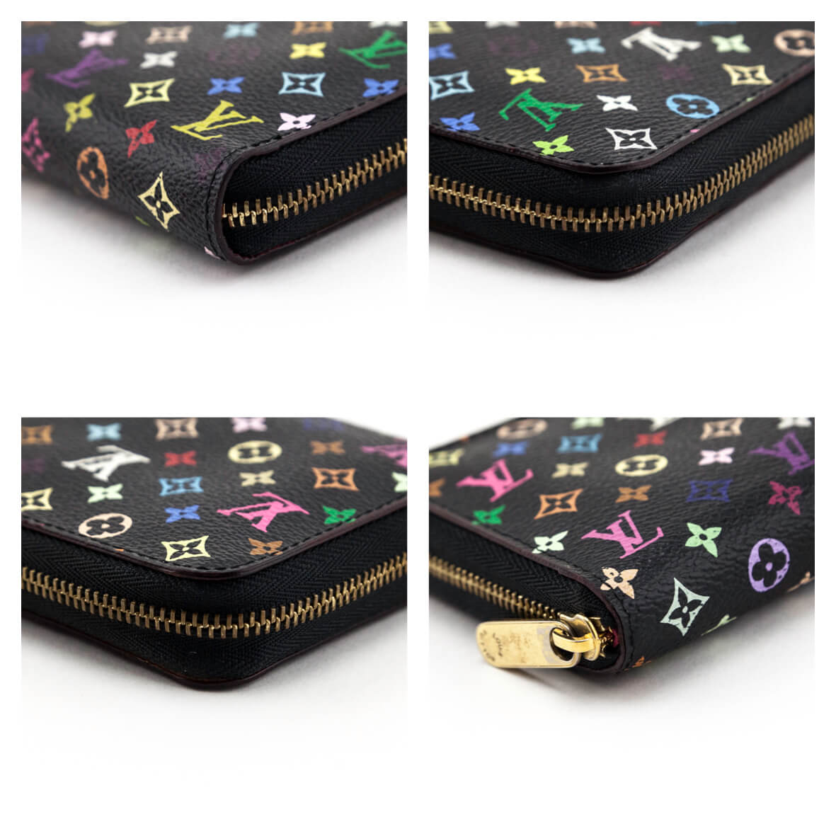 Louis Vuitton, Bags, Louis Vuitton Monogram Multicolor Zippy Coin Purse  Black M9374 Lv Auth Yk384