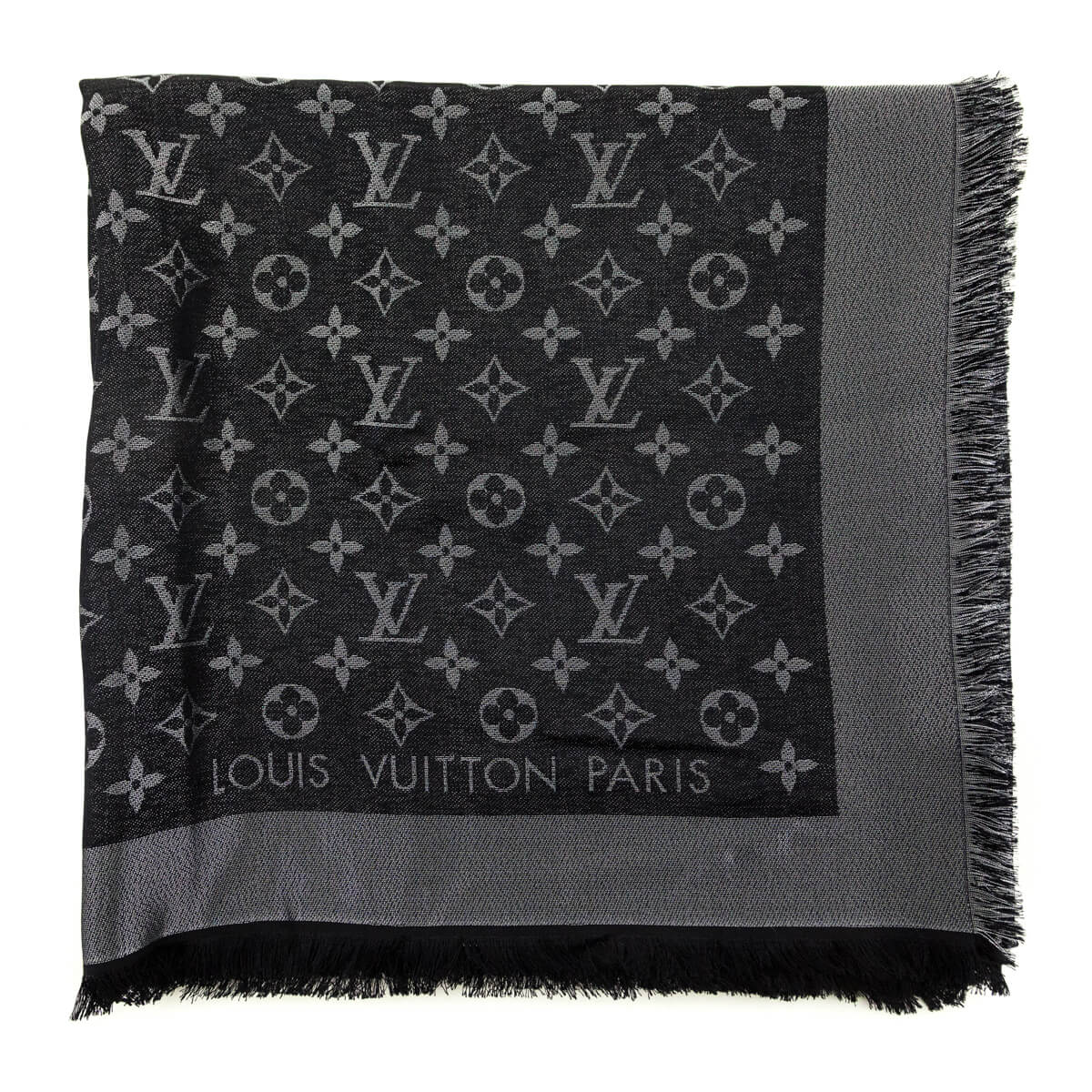 Louis Vuitton Black Monogram Shine Shawl - Love that Bag etc - Preowned Authentic Designer Handbags & Preloved Fashions
