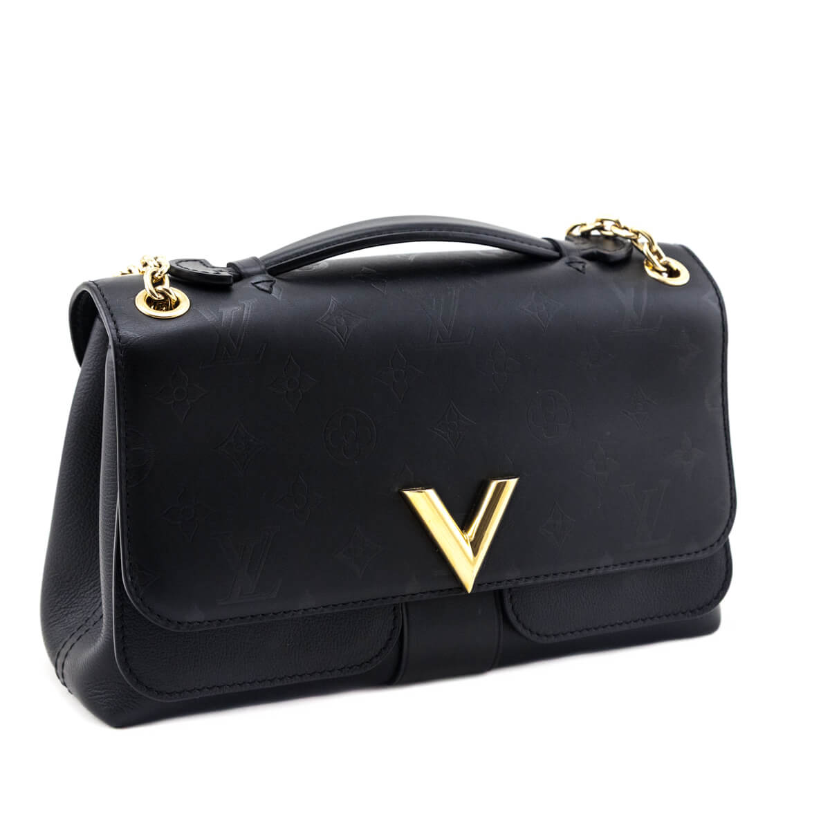 Louis Vuitton Black Plume Ecume Monogram Very Chain Bag