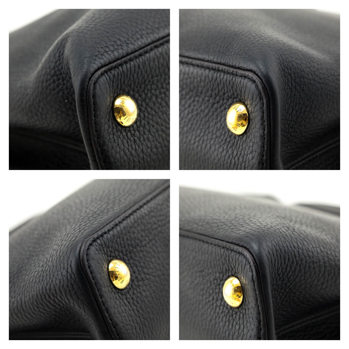 Louis Vuitton Black Taurillon Capucines BB - Love that Bag etc - Preowned Authentic Designer Handbags & Preloved Fashions