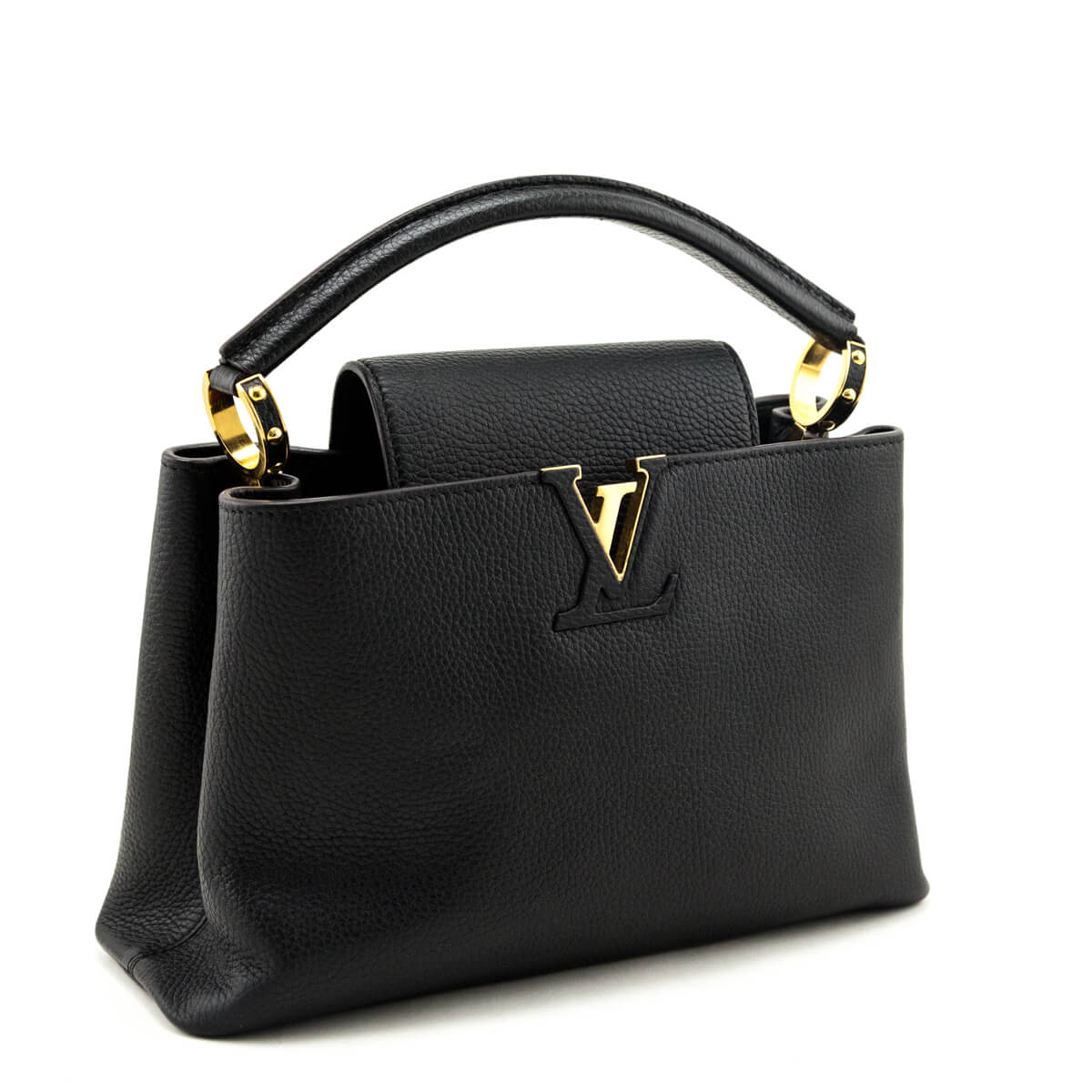 Louis Vuitton Black Taurillon Capucines BB - Love that Bag etc - Preowned Authentic Designer Handbags & Preloved Fashions
