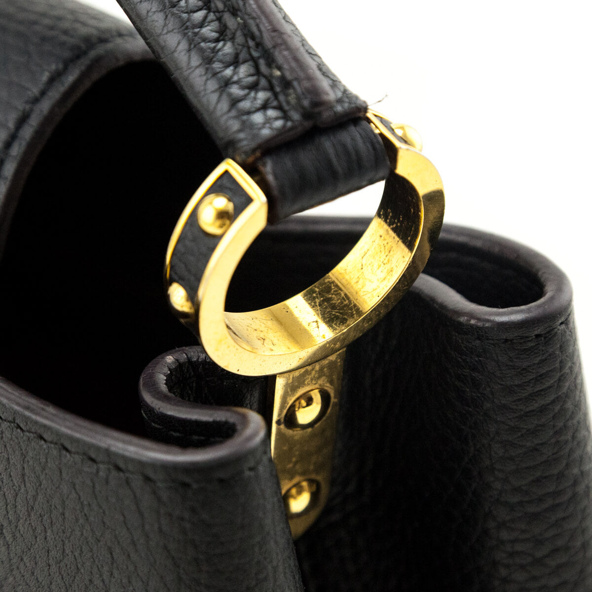 Louis Vuitton Black Taurillon Capucines BB - Love that Bag etc - Preowned Authentic Designer Handbags & Preloved Fashions