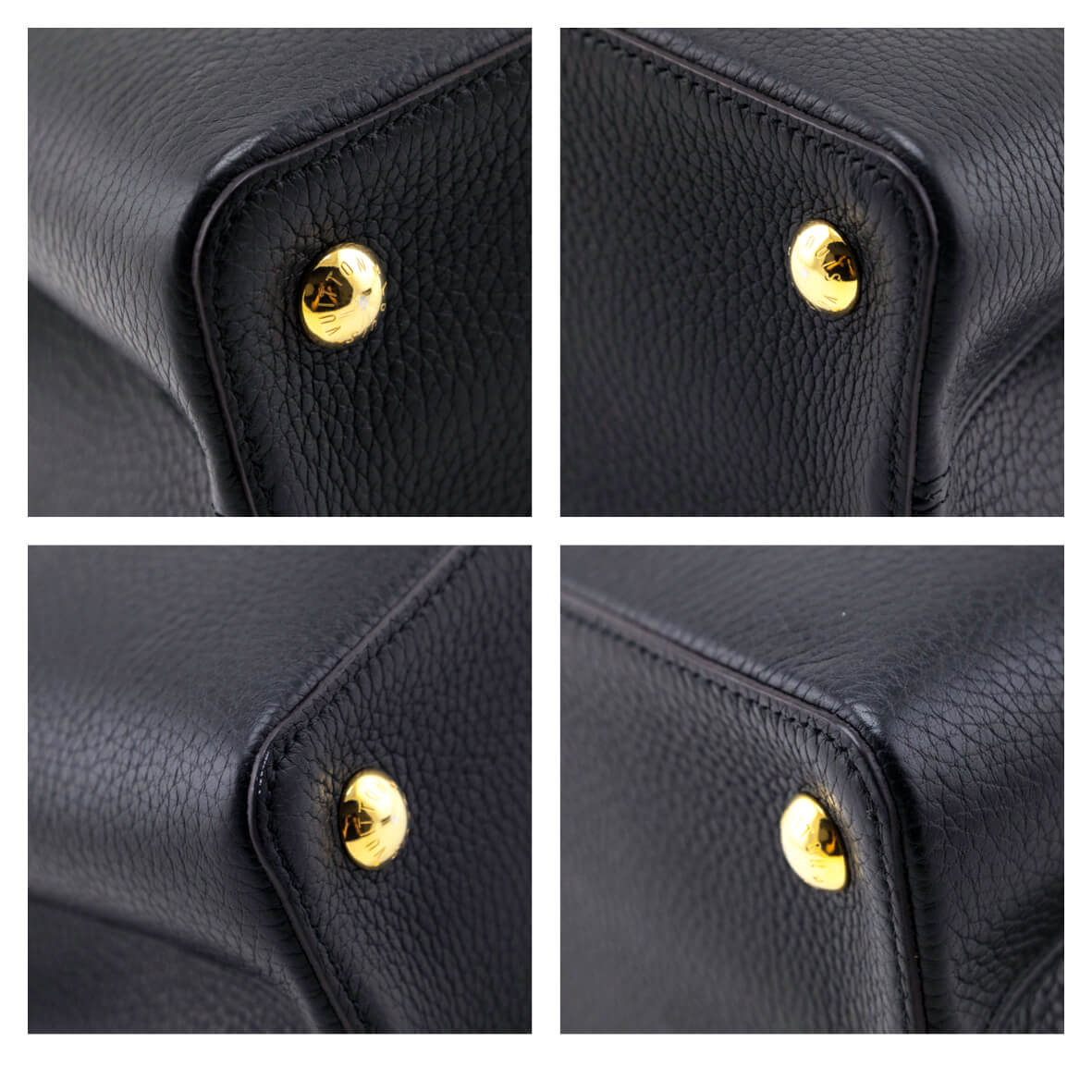 Louis Vuitton Black Taurillon Capucines PM - Love that Bag etc - Preowned Authentic Designer Handbags & Preloved Fashions
