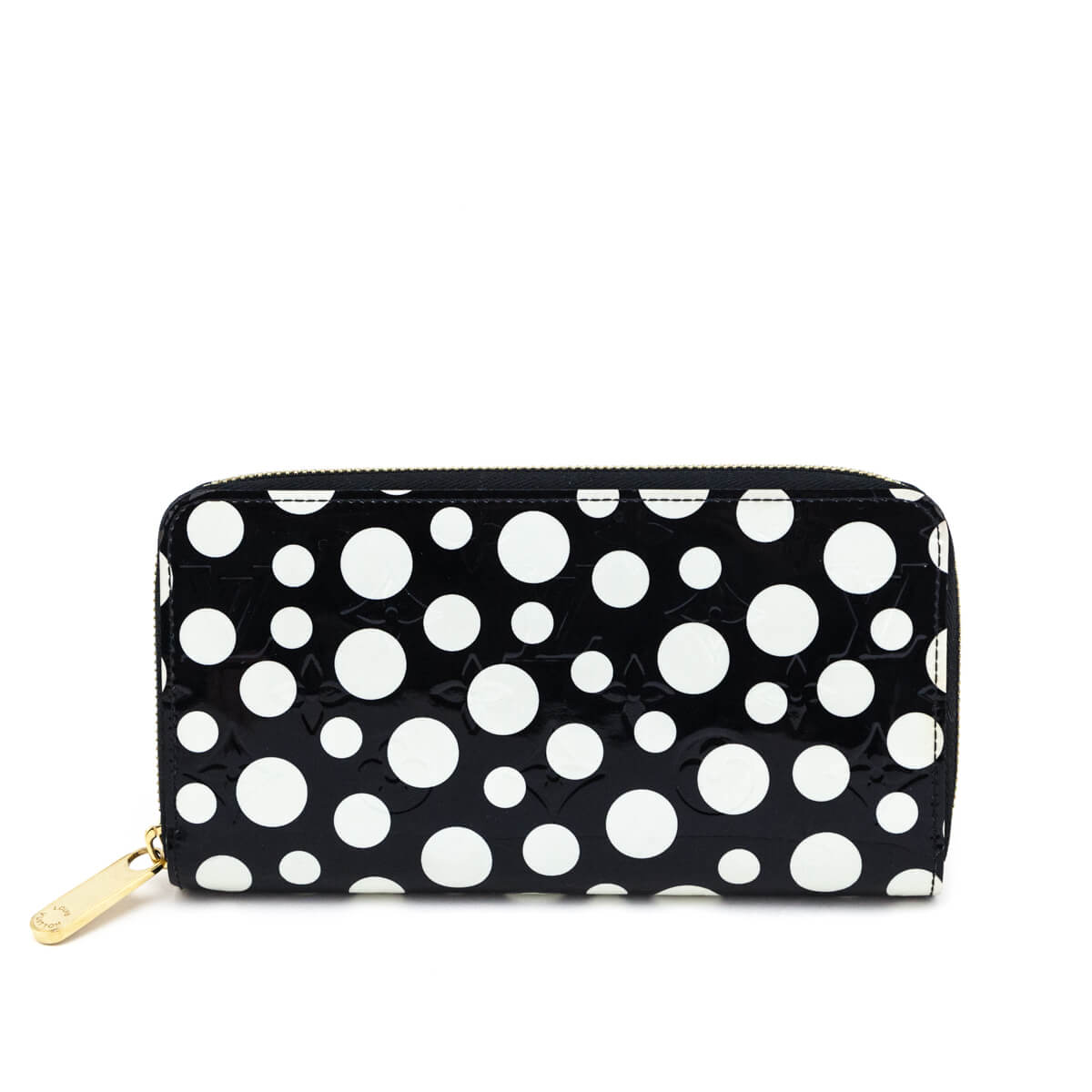 Louis Vuitton Black & White Vernis Kusama Infinity Dots Zippy Wallet - Love that Bag etc - Preowned Authentic Designer Handbags & Preloved Fashions