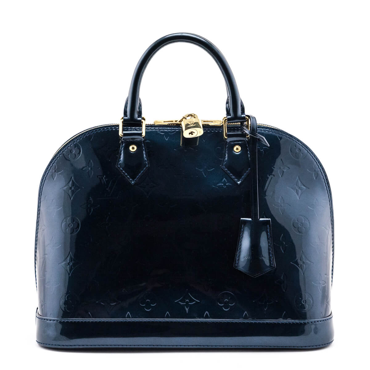 Louis Vuitton Bleu Nuit Monogram Vernis Alma PM - Shop Preloved LV – Love  that Bag etc - Preowned Designer Fashions