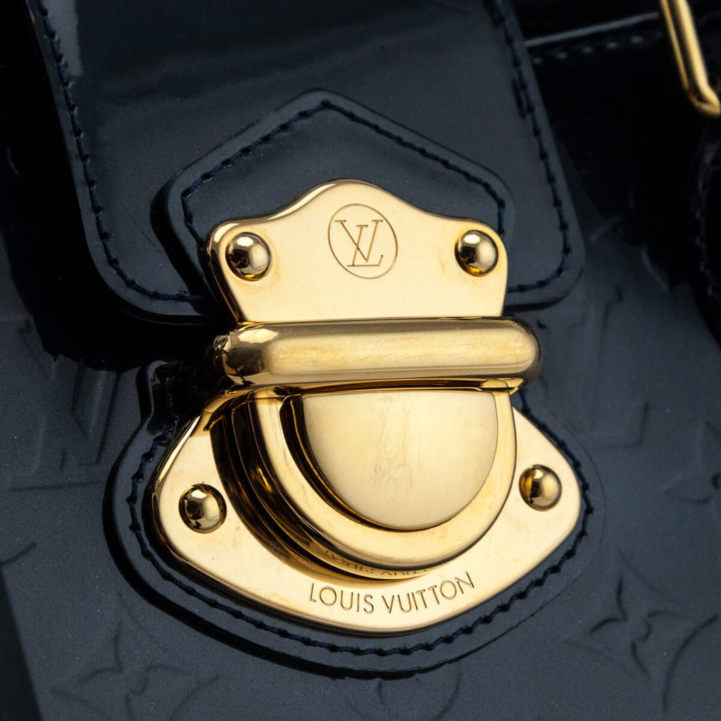 Louis Vuitton Bleu Nuit Monogram Vernis Melrose Avenue Tote Louis Vuitton