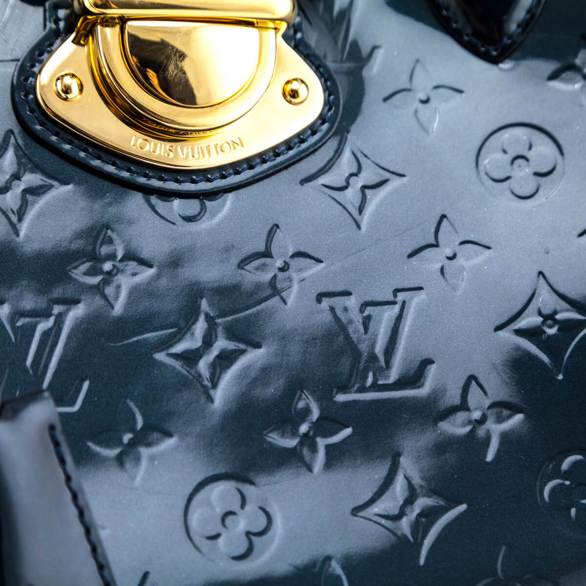 Louis Vuitton Bleu Nuit Monogram Vernis Melrose Avenue Bag - Yoogi's Closet