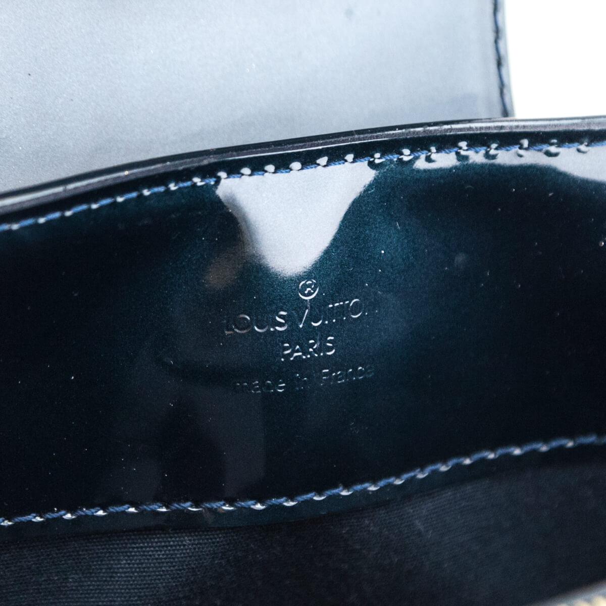 Louis Vuitton Blue Nuit Monogram Vernis Patent Leather Melrose Avenue Bag  at 1stDibs