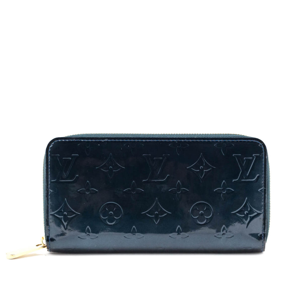 Louis Vuitton Vernis Beige Gold Iridescent Leather Long Cash Zip Envelope  Wallet