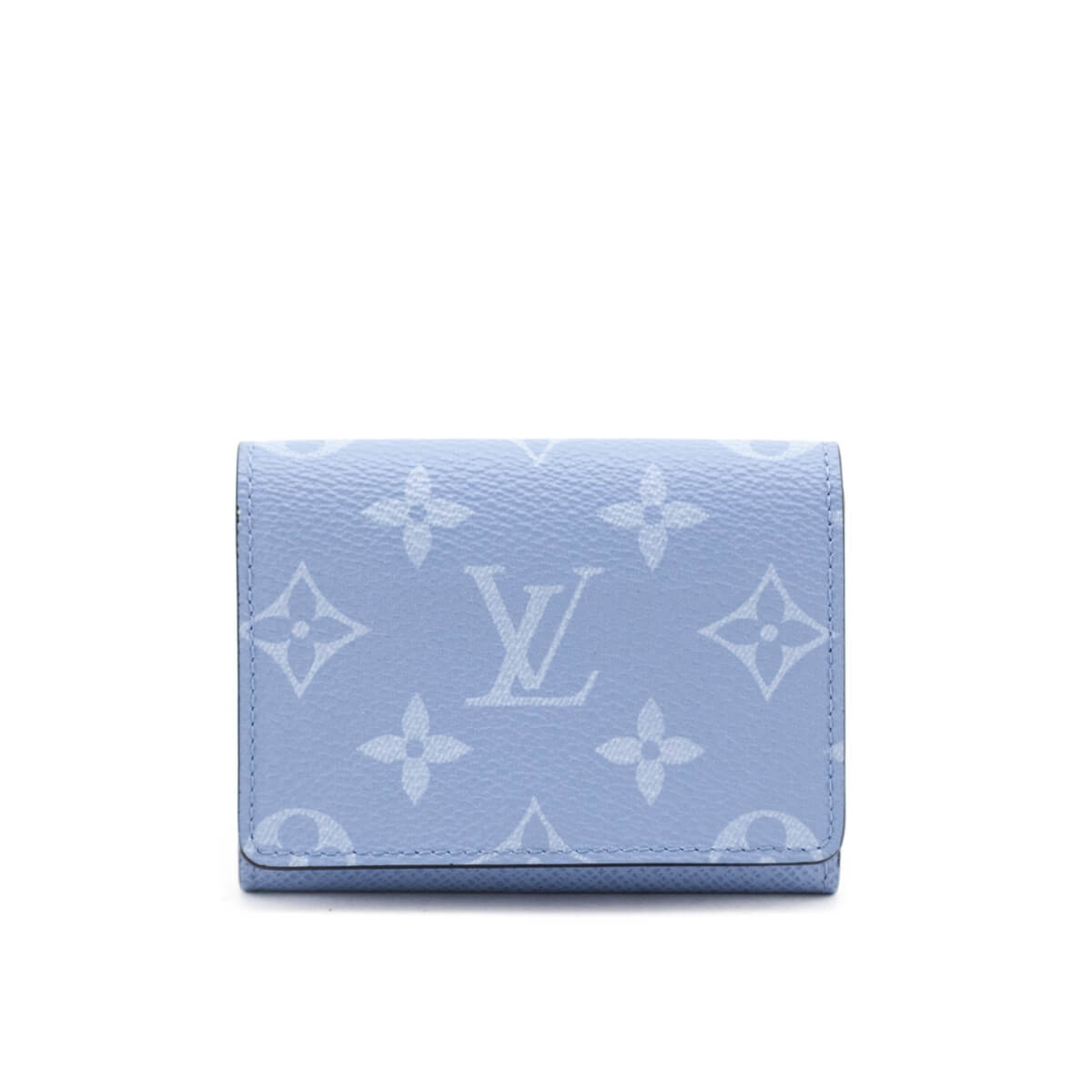 Louis Vuitton Blue Taigarama Envelope Business Card Holder - Love that Bag etc - Preowned Authentic Designer Handbags & Preloved Fashions