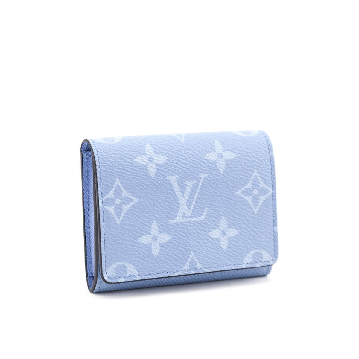 Louis Vuitton Blue Taigarama Envelope Business Card Holder - Love that Bag etc - Preowned Authentic Designer Handbags & Preloved Fashions