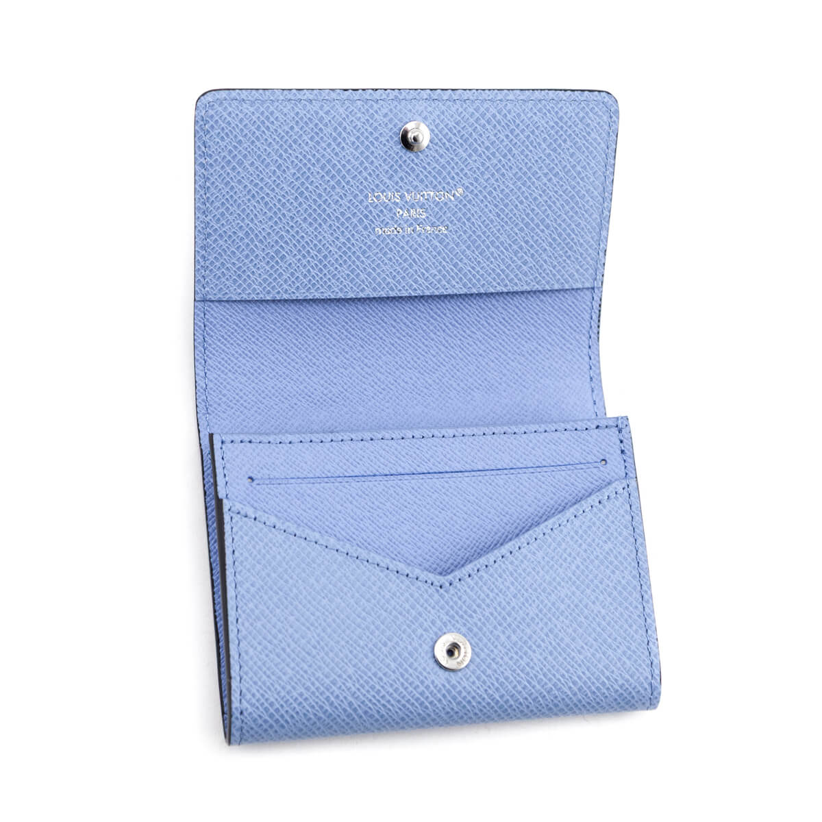 Louis Vuitton Blue Taigarama Envelope Business Card Holder - Love that Bag etc - Preowned Authentic Designer Handbags & Preloved Fashions